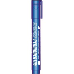 Marker permanentny Tetis niebieski 1-2mm okrągła końcówka (KM102-NO)