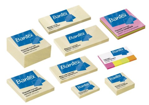 Notes samoprzylepny (karteczki) żółty 100k [mm:] 125x75 Bantex (400086388)
