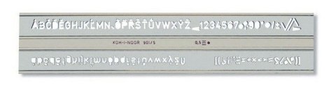Szablon Koh-I-Noor cyfrowo-literowy Szablon Koh-I-Noor cyfrowo-literowy