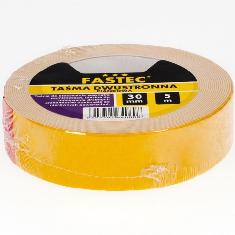 Taśma dwustronnie klejąca piankowa Pakart 30 mm x 5 m Taśma dwustronnie klejąca piankowa Pakart 30 mm x 5 m