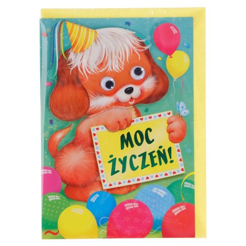 Kartka składana poduszka oczka dziecięca B6 (5902221801280) Kartka składana poduszka oczka dziecięca B6 (5902221801280)