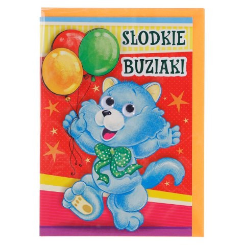 Kartka składana poduszka oczka dziecięca B6 (5902221801280) Kartka składana poduszka oczka dziecięca B6 (5902221801280)