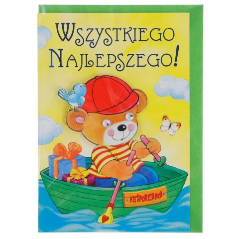 Kartka składana poduszka oczka dziecięca B6 (5902221801280) Kartka składana poduszka oczka dziecięca B6 (5902221801280)