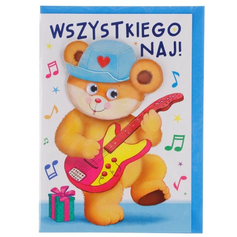 Kartka składana poduszka oczka dziecięca B6 (5902221801280) Kartka składana poduszka oczka dziecięca B6 (5902221801280)