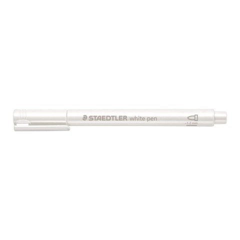 Marker permanentny Staedtler metaliczny biały 1-2mm okrągła końcówka (8323-0) Marker permanentny Staedtler metaliczny biały 1-2mm okrągła końcówka (8323-0)