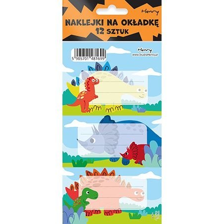 Naklejka na zeszyt Dinozaury Henry (5905701481699) Naklejka na zeszyt Dinozaury Henry (5905701481699)