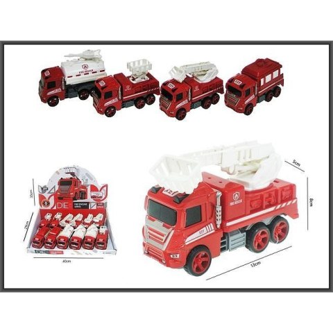 Samochód strażacki Hipo 13cm z napędem (HX126) Samochód strażacki Hipo 13cm z napędem (HX126)