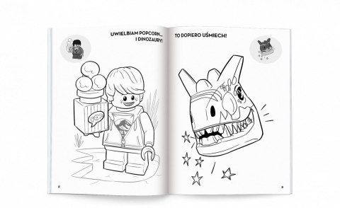 Książka dla dzieci LEGO® Jurassic World™. Kolorowanka z Naklejkami Ameet Książka dla dzieci LEGO® Jurassic World™. Kolorowanka z Naklejkami Ameet