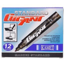 Marker permanentny Kamet czarny 1,0-5,0mm ścięta końcówka
