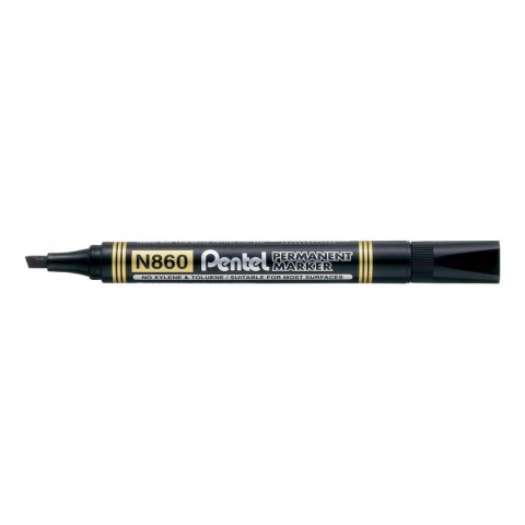 Marker permanentny Pentel czarny 1,2-4,5mm ścięta końcówka (N860) Marker permanentny Pentel czarny 1,2-4,5mm ścięta końcówka (N860)