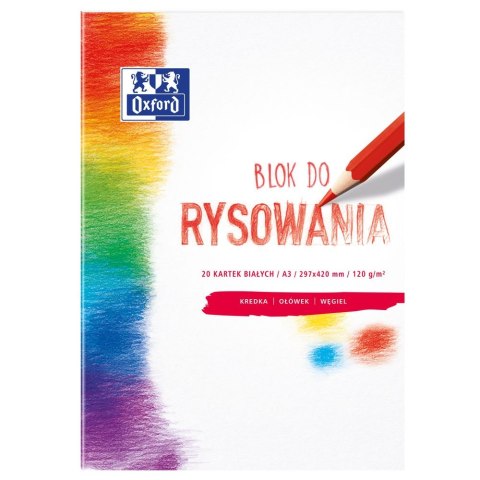 Blok rysunkowy Oxford Oxford A3 biały 120g 20k (400093197) Blok rysunkowy Oxford Oxford A3 biały 120g 20k (400093197)