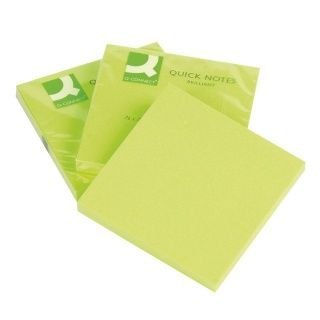 Notes samoprzylepny (karteczki) Q-Connect zielony 80k [mm:] 76x76 (KF10515)