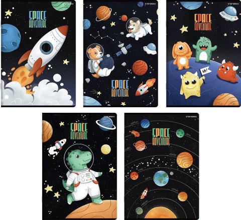 Zeszyt Top 2000 SPACE ADVENTURE A5 16k. 70g podwójna linia kolor (400181613) Zeszyt Top 2000 SPACE ADVENTURE A5 16k. 70g podwójna linia kolor (400181613)