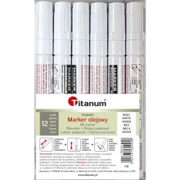 Marker olejowy Titanum biały okrągła końcówka (100330)