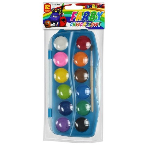 Farby akwarelowe Fun&Joy 12 kolor. (FJ-12K25KAS) Farby akwarelowe Fun&Joy 12 kolor. (FJ-12K25KAS)