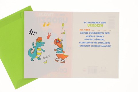 Kartka składana Urodziny dziecięce B6 Pol-mak (B6LUX_URDZIE)