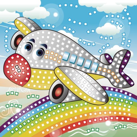 Mozaika Fun&Joy Glitter SAMOLOT (FJSR2202) Mozaika Fun&Joy Glitter SAMOLOT (FJSR2202)