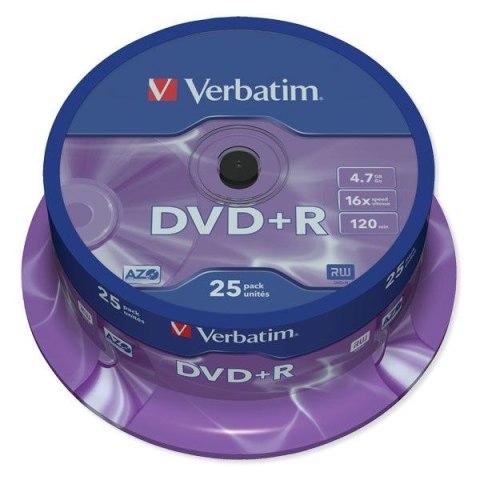 Płyta dvd Verbatim DVD+R 4,7GB x16 Płyta dvd Verbatim DVD+R 4,7GB x16