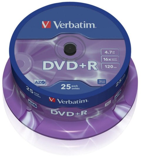 Płyta dvd Verbatim DVD+R 4,7GB x16 Płyta dvd Verbatim DVD+R 4,7GB x16