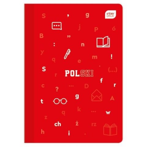 Zeszyt tematyczny Interdruk Język polski A5 60k. 70g linia Zeszyt tematyczny Interdruk Język polski A5 60k. 70g linia
