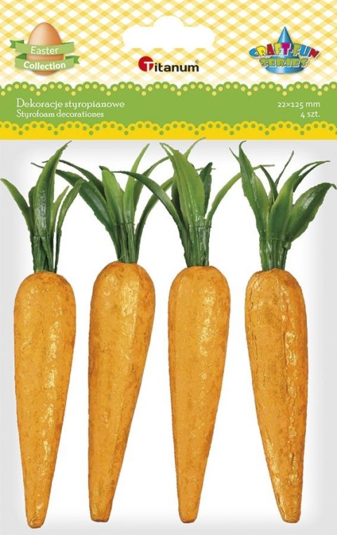 Ozdoba styropianowa Titanum Craft-Fun Series marchewki (7527) Ozdoba styropianowa Titanum Craft-Fun Series marchewki (7527)