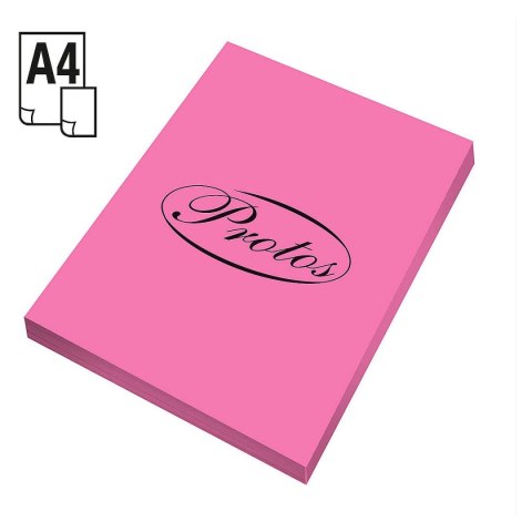 Papier kolorowy Protos A4 różowy 160g Papier kolorowy Protos A4 różowy 160g