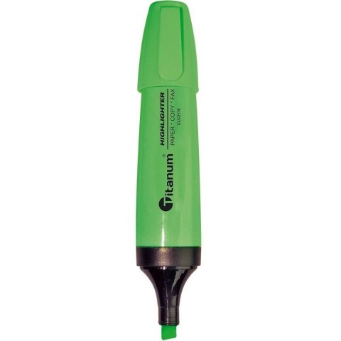 Zakreślacz CLC2119 Titanum ścięta końcówka 1-5 mm zielony Zakreślacz CLC2119 Titanum ścięta końcówka 1-5 mm zielony