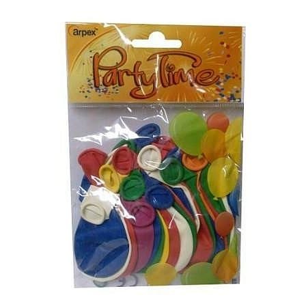 Balon gumowy pastelowy 25 szt mix 230mm Arpex (K580) Balon gumowy pastelowy 25 szt mix 230mm Arpex (K580)