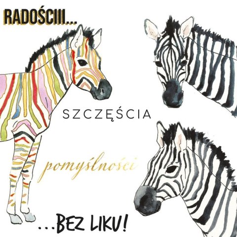 Kartka składana Henry KARNET HS ZEBRY C5 (5907465665872)