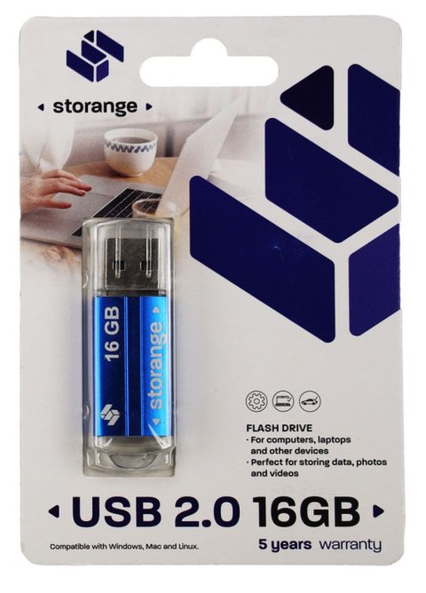 Pendrive Storange Blue 16GB (STORANPEN16GBBLUE2.0) Pendrive Storange Blue 16GB (STORANPEN16GBBLUE2.0)
