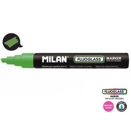Marker specjalistyczny Milan do szyb fluo zielony 2,0-4,0mm ścięta końcówka (591296012)
