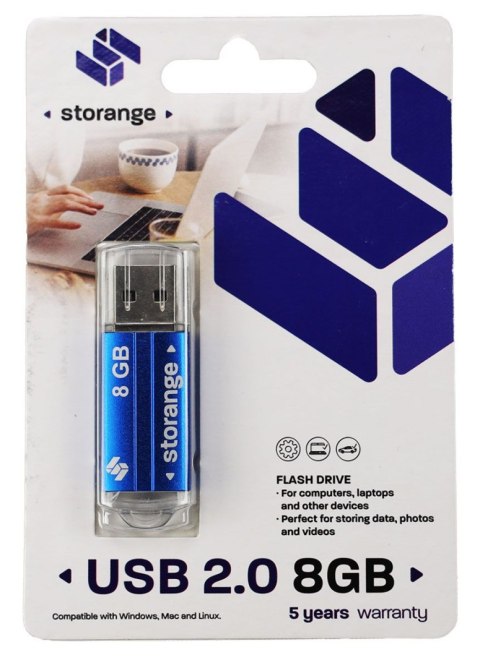 Pendrive Storange Blue 8GB (STORANPEN8GBBLUE2.0) Pendrive Storange Blue 8GB (STORANPEN8GBBLUE2.0)