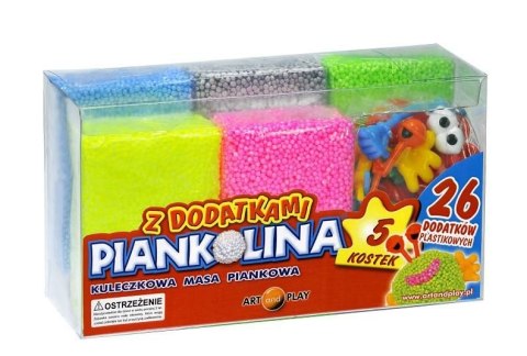 Piankolina 5 kolorów z 26 dodatkami Piankolina 5 kolorów z 26 dodatkami