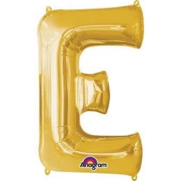 Balon foliowy Amscan literka e złota (3302001)