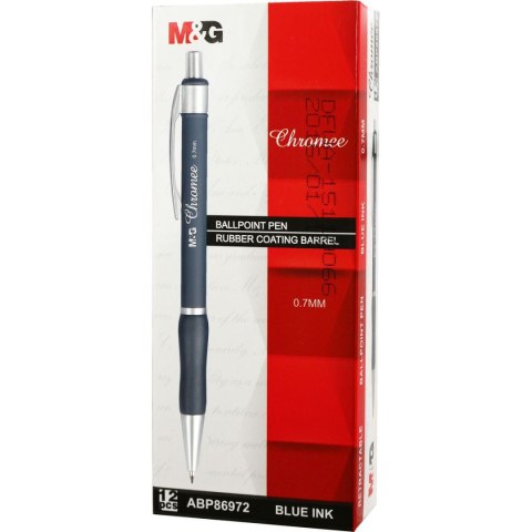 Długopis M&G Chromee niebieski 0,7mm (ABP86972) Długopis M&G Chromee niebieski 0,7mm (ABP86972)