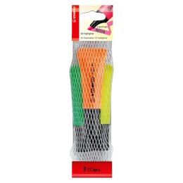 Zakreślacz Stabilo Neon komplet 3 sztuki mix 2,0-5,0mm (72/3-2)