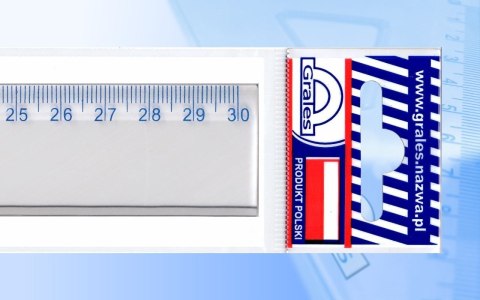 Linijka plastikowa Grales 30cm (L30 bl) Linijka plastikowa Grales 30cm (L30 bl)