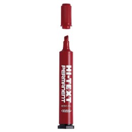 Marker permanentny Fibracolor HI-TEXT czerwony 4,5mm ścięta końcówka