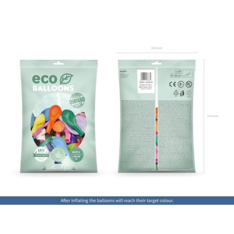 Balon gumowy Pastel Eco Balloons mix 260mm Partydeco (ECO26P-000) Balon gumowy Pastel Eco Balloons mix 260mm Partydeco (ECO26P-000)
