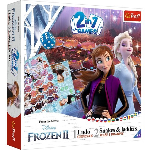 Gra planszowa Frozen 2 Gra 2w1 Chińczyk i Węże i drabiny Kraina Lodu 2 Trefl (02068) Gra planszowa Frozen 2 Gra 2w1 Chińczyk i Węże i drabiny Kraina Lodu 2 Trefl (02068)