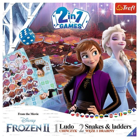 Gra planszowa Frozen 2 Gra 2w1 Chińczyk i Węże i drabiny Kraina Lodu 2 Trefl (02068) Gra planszowa Frozen 2 Gra 2w1 Chińczyk i Węże i drabiny Kraina Lodu 2 Trefl (02068)