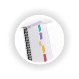 Kołozeszyt (kołobrulion) Oxford Daybook Beauty A5+ 60k. 90g krata