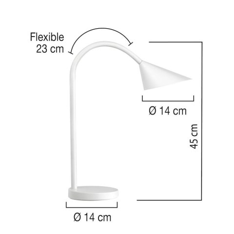 Lampka biurowa Unilux Sol Led Biała (400077404) Lampka biurowa Unilux Sol Led Biała (400077404)