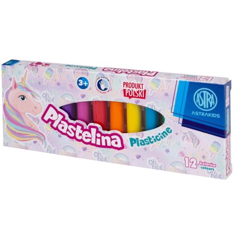 Plastelina Astra 12 kol. jednorożec mix (303221007) Plastelina Astra 12 kol. jednorożec mix (303221007)