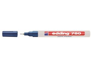 Marker olejowy Edding, niebieski 0,8 mm okrągła końcówka (780)