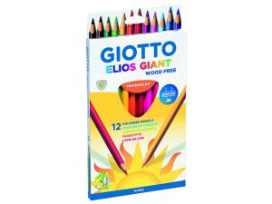 Kredki ołówkowe Giotto Elios Giant 12 kol. (221500)