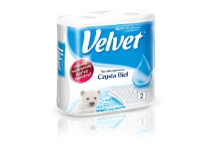 Ręcznik rolka Velvet Czysta Biel kolor: biały
