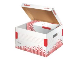 Pudło archiwizacyjne Esselte Speedbox - biało-czerwony 367 mm x 325 mm x 263 mm (623912)