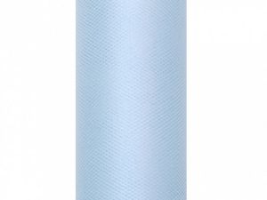 Tiul Partydeco gładki błękitny 3 mm 9 m (TIU30-011)