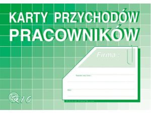 Druk offsetowy Michalczyk i Prokop Karta przychodów pracowników A5 32k. (K-10)